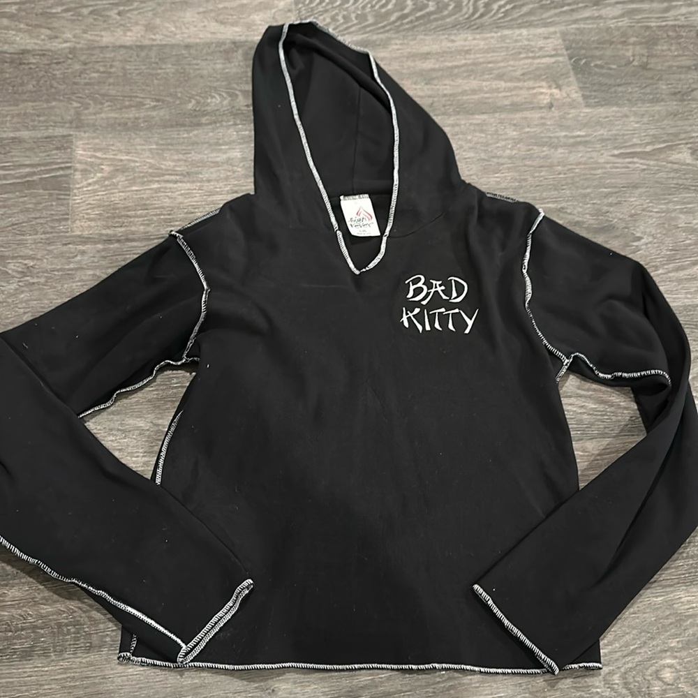 Black hoodie vintage goth punk
